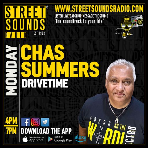Drivetime with Chas Summers on Street Sounds Radio 1600-1900 14/07/2025