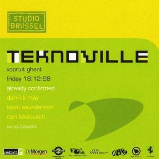 Moody & Kevin Saunderson & Derrick May at "Teknoville" @ Vooruit (Belgium) - 18 December 1998