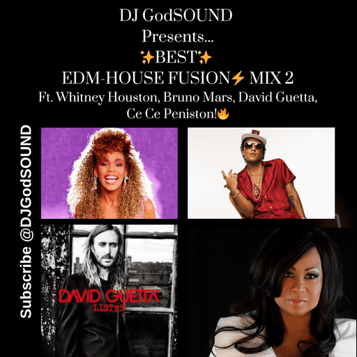 DJ GodSOUND Presents EDM Party Mix 2-Whitney Houston-David Guetta-Ce Ce Peniston-Bruno Mars!