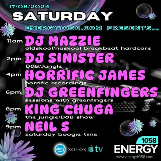 Dj-Sinister - Live On Energy1058 - 17-08-2024