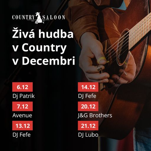DJ paTRICK Live @ Country Saloon Senec 6.12.2024
