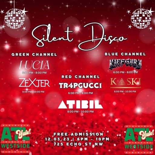 kaski westside motor lounge silent disco blue channel 12.3.23