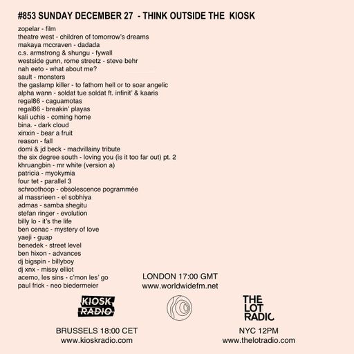 #853 NEW FOUR TET | REGAL86 | BENEDEK | BEN HIXON | PAUL FRICK | ALPHA WANN | BILLY LO | ...