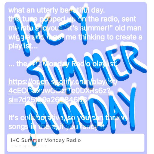 NONDEF: I+C-y Tunes on a Summer Monday