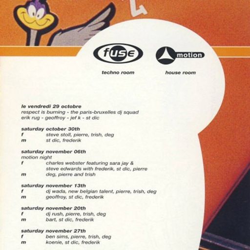 DJ Rush at Fuse (Brussels-Belgium) - 20 November 1999