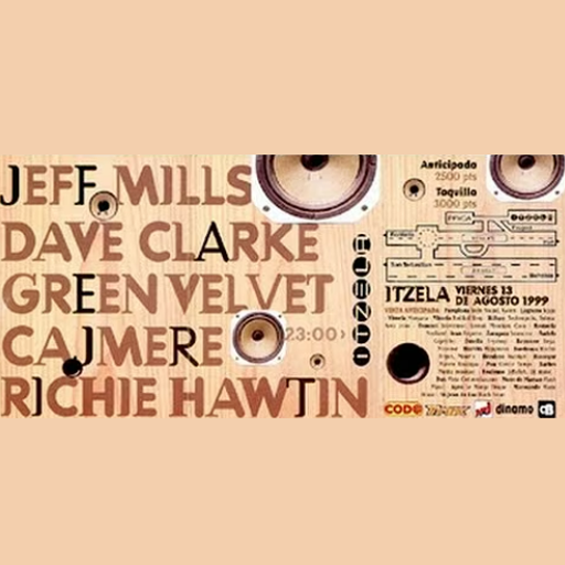 Jeff Mills at Itzela (Oiartzun-Spain) - 13 August 1998