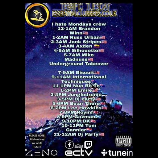 Biscuit-Underground Takeover Tuesday- Techno-Live on Essential Clubbers Radio 8.02.2022
