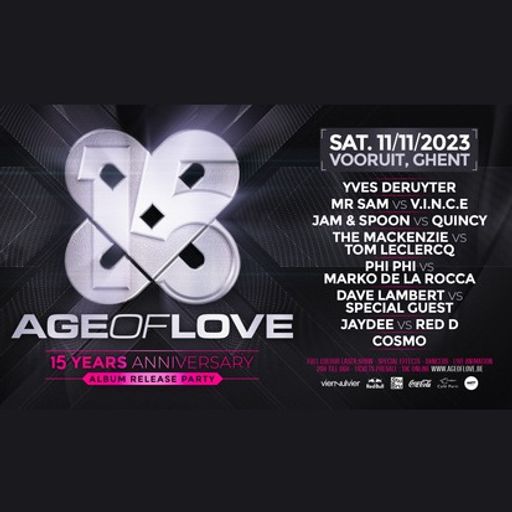 Cosmo at "Age Of Love - 15th Anniversary" @ Vooruit (Gent-Belgium) - 11 November 2023