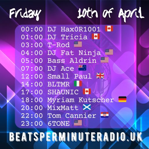 Go With The Flow Show by Tom Cannier, ZG, CRO live on BPM radio 10042026