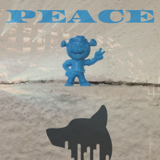 The little Blue Fellow says Peace.....