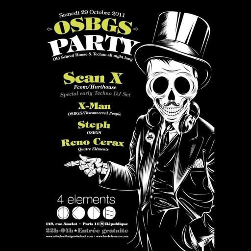 Scan X at "Old School But Good School" @ 4 elements (Paris - France) - 29 October 2011