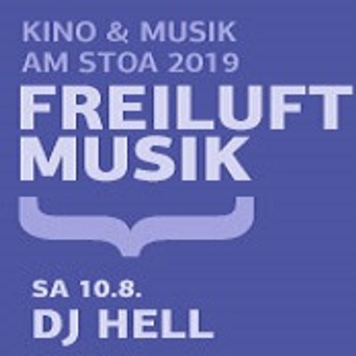 DJ Hell at "Freiluft Musik" @ Kino Am Stoa (Wasserburg am Inn - Germany) - 10 August 2019