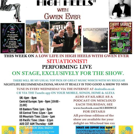 A LOW LIFE IN HIGH HEELS WITH GWEN EVER RADIO SHOW 12TH FEB 2020 BROADCAST EDITION
