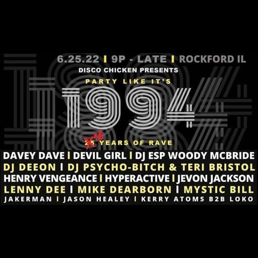 Robert Armani at "Party Like It's 1994 - 26 Years of Rave" @ Rockford (USA) - 25 June 2022