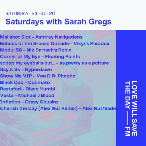2026-01-24 Saturdays w Sarah Gregs | LWSTD-FM