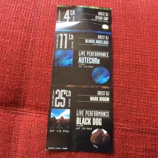 Steve Cop at Fuse (Brussel - Belgium) - 4 June 1994