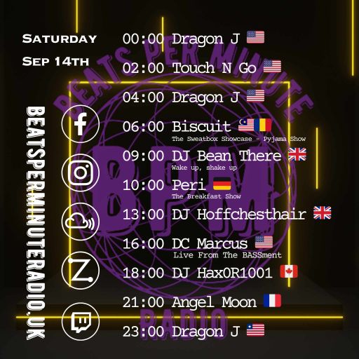 Biscuit- Saturday Pajama Show- Live on Beats Per Minute Radio 14.9.2024