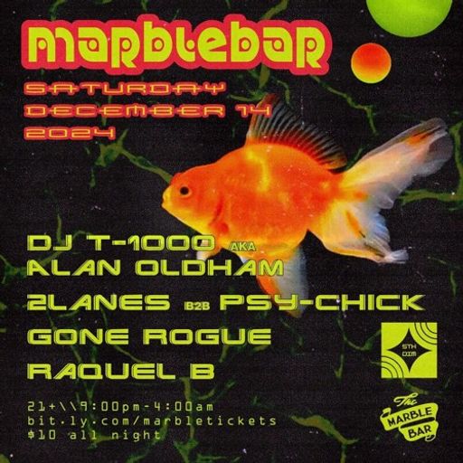 Alan Oldham (DJ T-1000) at The Marble Bar (Detroit-USA) - 14 December 2024