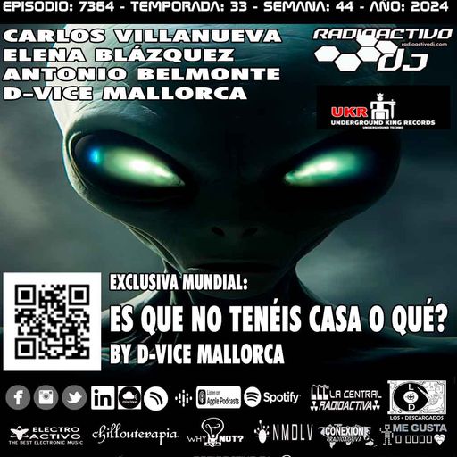 Radioactivo DJ 44-2024 Carlos Villanueva, Elena Blázquez, Antonio Belmonte & D-Vice Mallorca