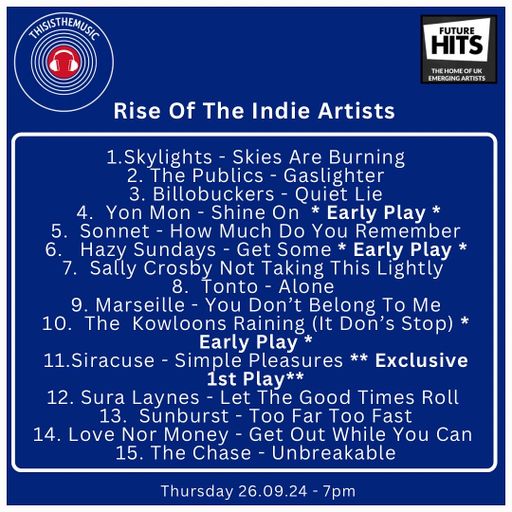 Rise Of The Indie Artists 26.09.04 #92