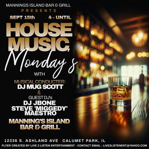 A Night at Manning's: House Music Mondays - 15 Sep 2025