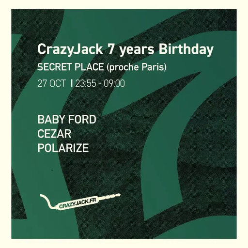 Baby Ford at "CrazyJack 7 Years Birthday" @ Pleyel City Beast (Paris-France) - 27 October 2018