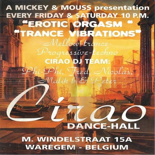 Phi-Phi at "Trance Vibrations" @ Cirao (Waregem - Belgium) - 9 July 1994