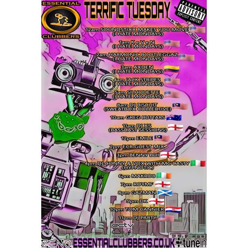 Biscuit- Terrific Tuesdays on Essential Clubbers Radio 1-Part 2- Breaks/Drum and Bass 6.04.2021