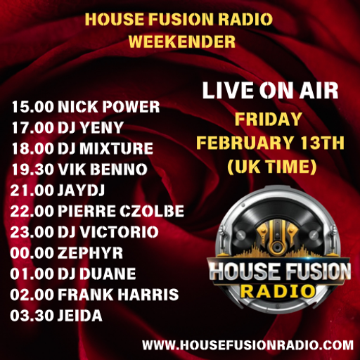 House Fusion Radio "Midnight Vibes #73" Friday, Feb. 13th, '26