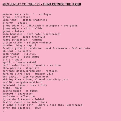 #939 NEW JIMMY EDGAR | ALEXZNDR | THEO PARRISH | LIV.E | BYRON THE AQUARIUS | PARANOID LONDON