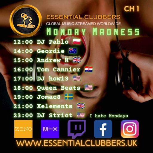 Tom Cannier - Monday Madness - Essential Clubbers Radio - 230123 - a bit of everything