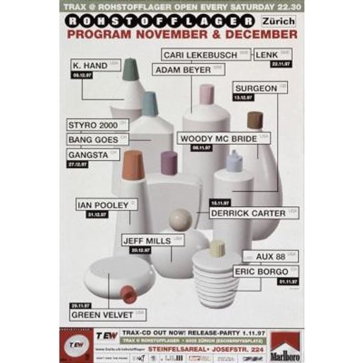 Robert Hood at "Trax" @ Rohstofflager (Zürich - Switzerland) - 11 October 1997