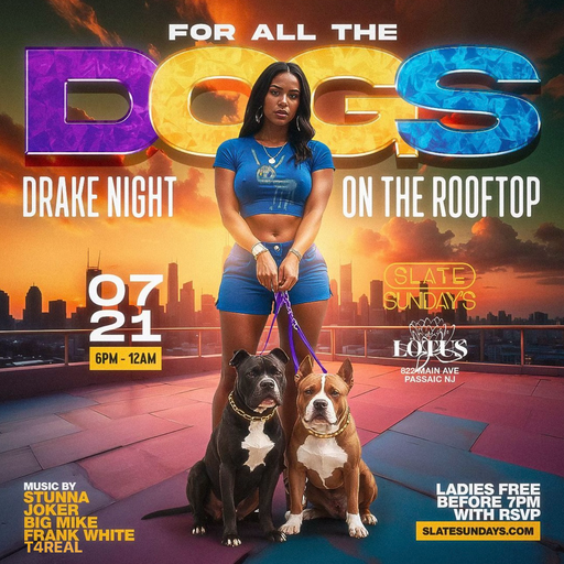 @DJT4REAL FULL SET @ FOR ALL THE DOGS DRAKE NIGHT @ LOTUS ROOFTOP PASSAIC NJ (7/21/24)