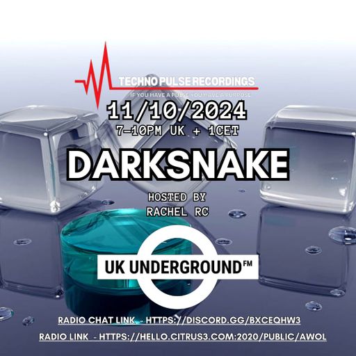 Darksnake Special Techno "UK Underground 13" AWOL Radio 11.10.2024