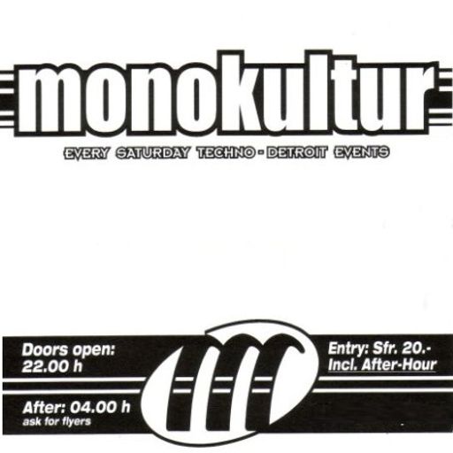 Ben Sims at "Monokultur" @ Markthalle (Bern - Switzerland) - 22 May 1999