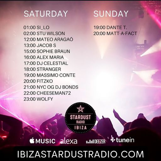 STU WILSON	-	Ibiza Stardust Radio  Progressive House   @djstuwilson_