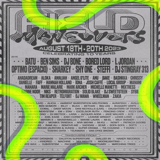 Ben Sims b2b DJ Bone at "Field Maneuvers - Celebrating 10 Years" (Norfolk-UK) - 18 August 2023