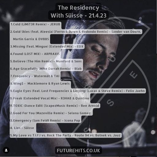 The Residency with Suisse - Friday 21st April