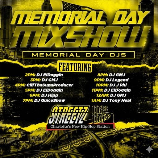 RAP, HIP-HOP, R&B MIX - STREETZ 103.3 MEMORIAL WEEKEND MIXSHOW 2K26 | IG: @CLIF.THA.SUPA.PRODUCER