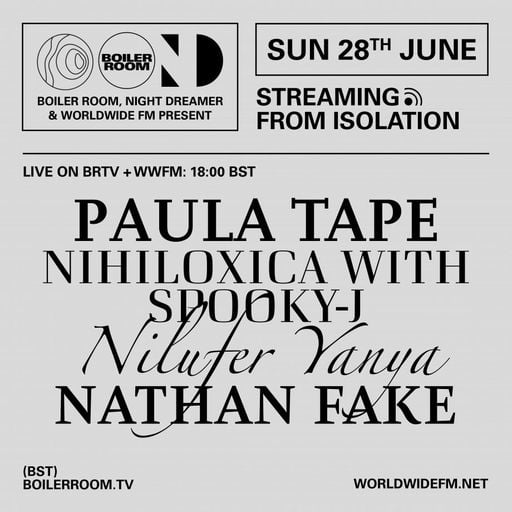 Streaming From Isolation: Nathan Fake // 28-06-20