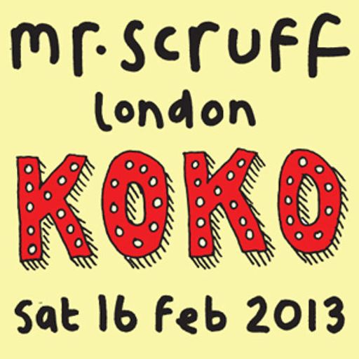 Mr Scruff DJ Mix from London Koko, Saturday 16th february 2013