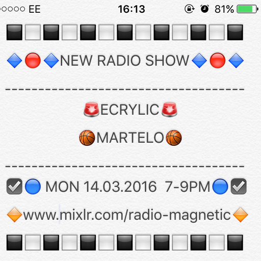 Ecrylic Episode 1 w/ Martelo 15/3/16