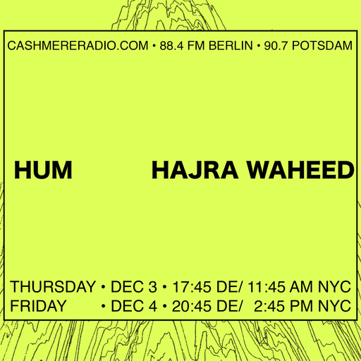 INFO Unltd with Hajra Waheed on 'Hum' and Abolitionist Modes of Listening