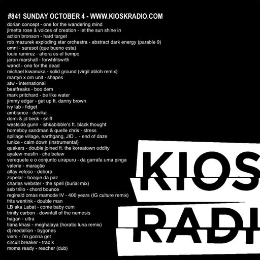 #841 NEW MARTYN & OM UNIT | MARK PRITCHARD | BURIAL | MOMA READY | WESTSIDE GUNN | LUNICE | JIMETTA