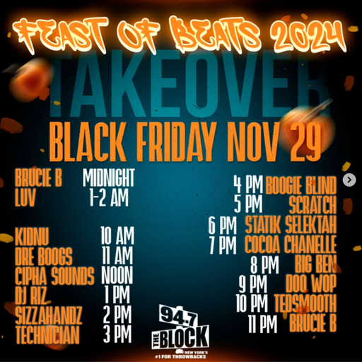DJ Rey Mo - Black Friday Mix (97.4 The Block) (Feast Of Beats 2024) - 2024.11.30
