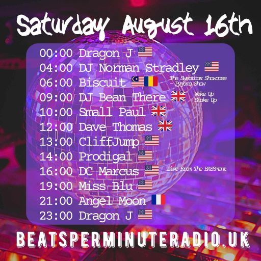 Biscuit- Saturday Pajama Show- Live on Beats Per Minute Radio 16.8.2025