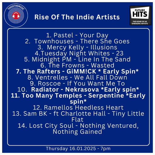 Rise Of The Indie Artists 16.01.25 #108