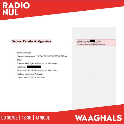 Janique: Ouders, Emoties & Sigaretten - Waaghals / 30-05-2024
