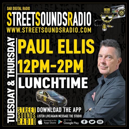 Lunch with Paul Ellis On Street Sounds Radio 1200-1400 30/12/2021