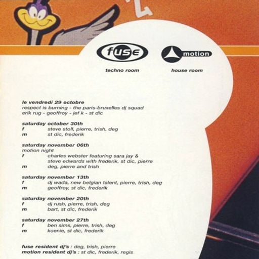 Ben Sims & Pierre at Fuse (Brussel - Belgium) - 27 November 1999